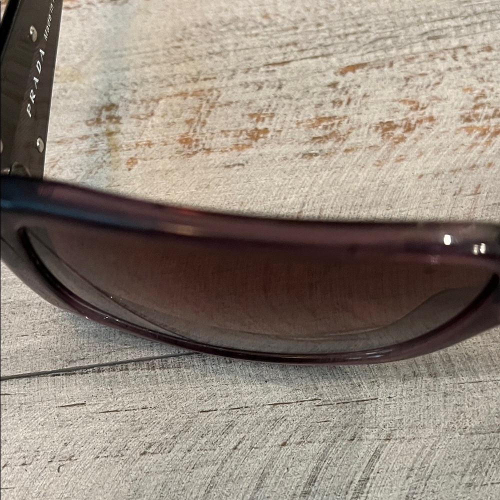 Prada Purple Gradient Rectangular Sunglasses - Picture 9 of 12